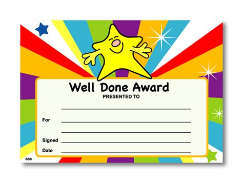 Well Done Award Certificate Template Word Amp Excel Templates ...