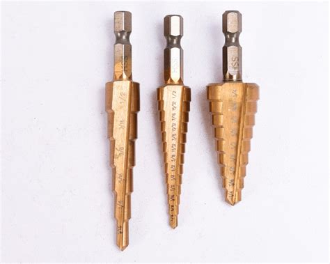 Pcs Set Hss Large Step Cone Drill Titanium Metal Bit Cut Tool Set