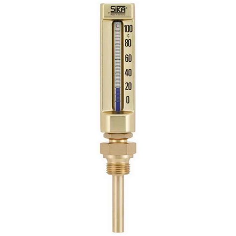 Industrial Thermometer 0 To 100°c Connection G12 Brass Sika