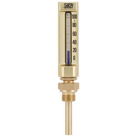 Industrial Thermometer 0 To 100°c Connection G12 Brass Sika Thermometers Thermometers Hw