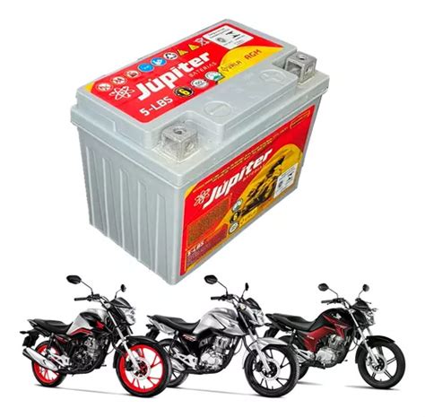 Bateria De Moto Júpiter Gel 5 lbs 5ah Honda Cg 160 Bros Parcelamento