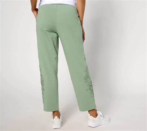 Logo Life By Lori Goldstein Petite Knit Pull On Pant Qvc