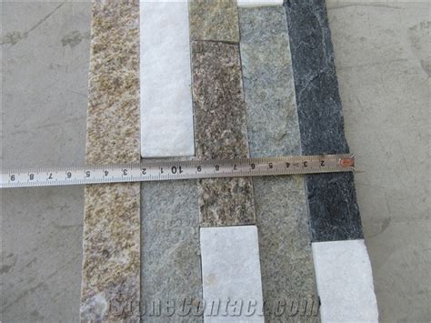 Multicolor Quartzite Split Face Culture Stone Veneer From China