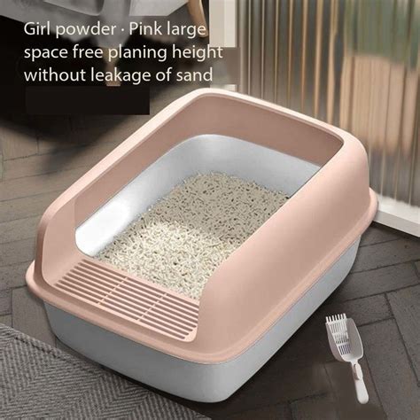 Extra Large Foldable Cat Litter Box With Lid Enclosed Cat Potty Top