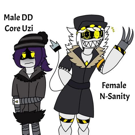 N-Sanity Genderbend AU - Male Uzi and Female N (as well as N-Sanity ...
