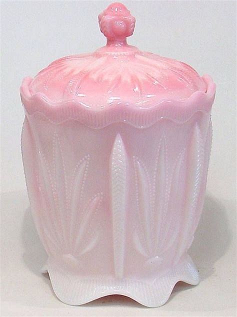 Pink Milk Glass Milk Glass Collection Cookie Jars Vintage Pink Glass