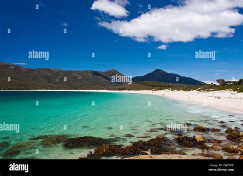 Wine Glass Bay Tasmania Stock Photo Alamy