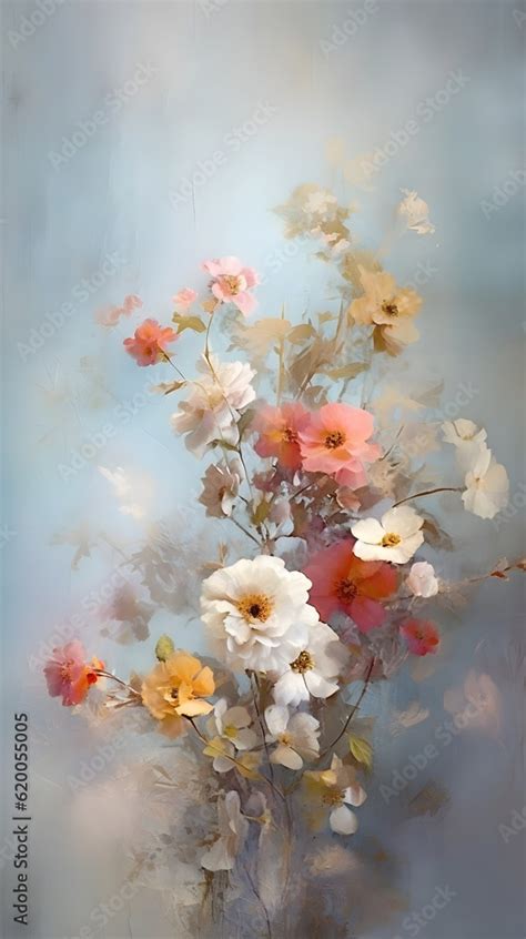 Multicolored Floral Fine Art Portrait Texture Photography Digital