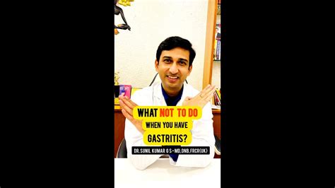 What Tips To Follow When There Is Gastritis Dr Sunil Kumar G S