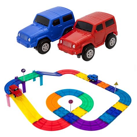 Buy Picassotiles Piece Race Car Track Building Block Educational Toy