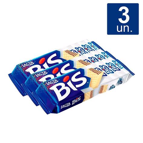 Chocolate Branco Bis Lacta Pack 3 Unidades 126g Cada Shopee Brasil