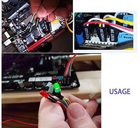 Warmstor 2 Pack Desktop Computer Case Motherboard On Off Reset HDD