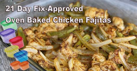 Simple Day Fix Approved Oven Baked Chicken Fajitas The Fitness Focus