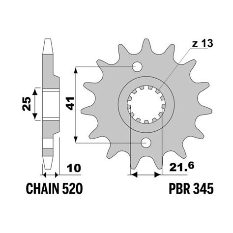 Pignone Pbr Z Denti Passo Honda Slr X Y