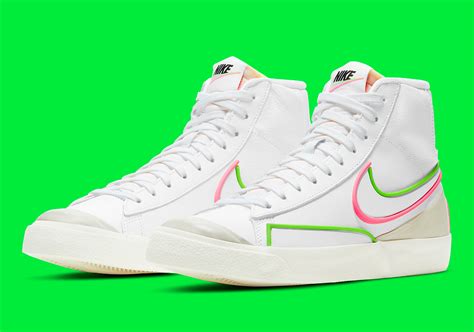 Nike Blazer Mid Infinite White Electric Green Sunset Pulse Dc1746 102