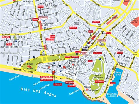 Printable Map Of Nice France