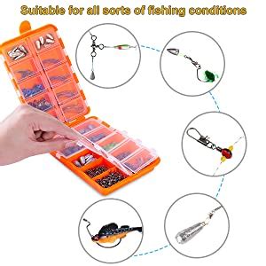 Topfort Pcs Fishing Accessories Kit Including Jig Hooks Bullet