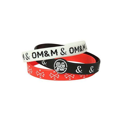 Of Mice And Men Rubber Bracelet 3 Pack Hot Topic 7 Liked On Polyvore