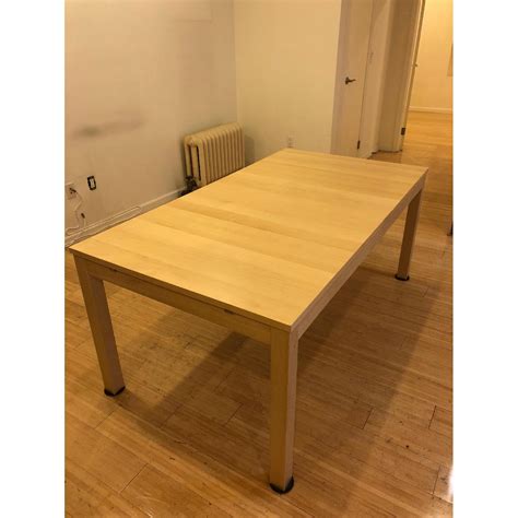 Ikea Bjursta Extendable Dining Table In Oak Veneer Aptdeco