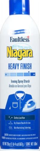 Niagara Heavy Finish Ironing Spray Starch Laundry Supplies, 20 oz - Ralphs