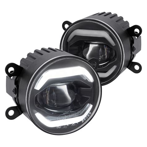 Lumen FGDRL UNIV 3 5 Round Projector LED Fog Lights With DRL