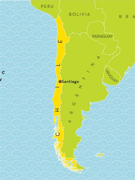 Mapas Do Chile, Capital Santiago, 51% OFF