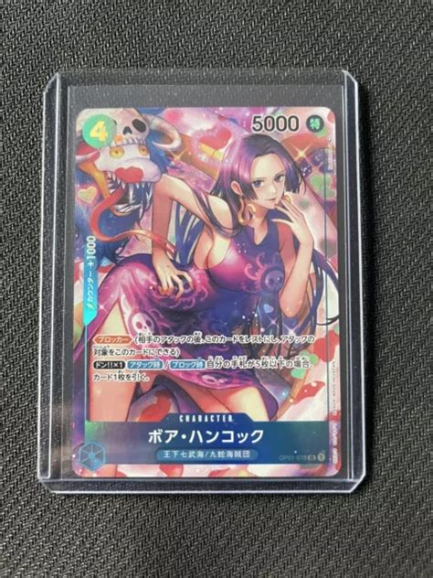 One Piece Card Game Boa Hancock Alt Op01 078 Sr Parallel Romance Dawn Jap Eur 9900