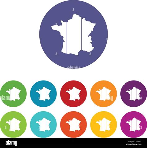 France Set Icons Stock Vector Image And Art Alamy