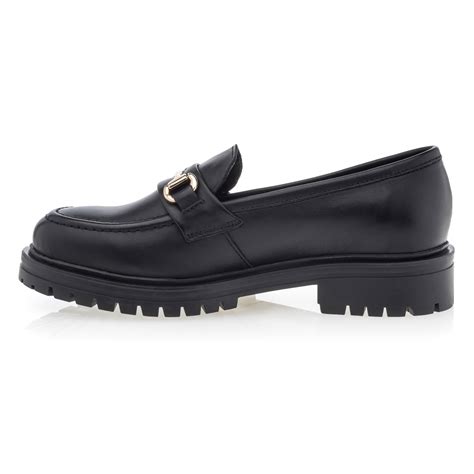 Mocassins Chaussures Bateau Femme Noir Mocassin Grosse Semelle Besson Chaussures