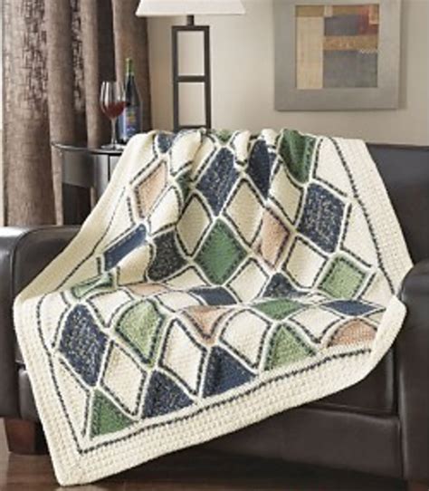 Ravelry Cool Diamonds Afghan Pattern By Mary Maxim