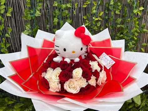 Hello Kitty Plushie Bouquet Hello Kitty Ts Hello Kitty Theme Party Hello Kitty