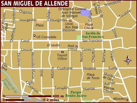 Mapa de San Miguel de Allende Político Región | Mapa Político Ciudad ...