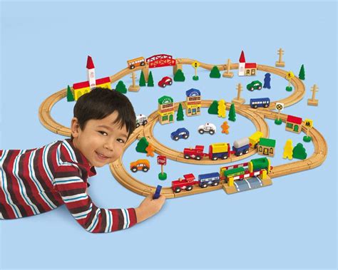 On Sale Piece Wooden Train Set For A Train Table