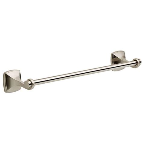 Delta Amaya 18 In Towel Bar In Brushed Nickel Ama18 Sn The Home Depot