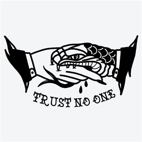 Trust No One Tattoo Semi Permanent Tattoos By Inkbox In 2022 Chest