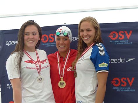 3 ÖM Medaillen für Celina Lutter Schwimmclub Bregenz