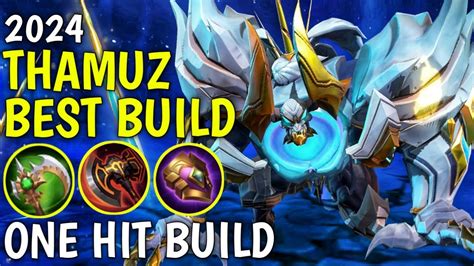 THAMUZ BEST BUILD 2024 TOP 1 GLOBAL THAMUZ BUILD AND EMBLEM THAMUZ