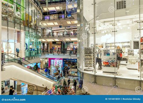 Palladium Mall Interior View In Prague Czech Republic Editorial Stock