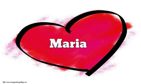 Name Maria In Heart Hearts Greetings Cards For Valentines Day For