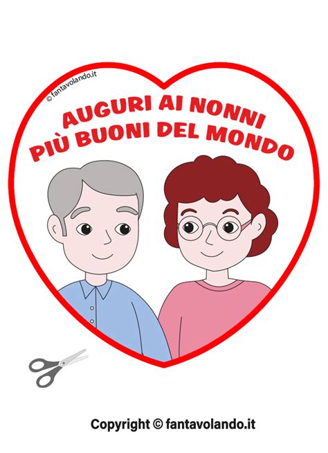 Lavoretto Per La Festa Dei Nonni Cuoricino E Poesia Fantavolando