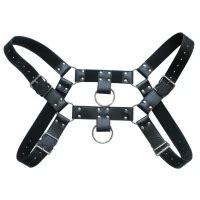 Harness Arreio Masculino Peitoral Em Couro