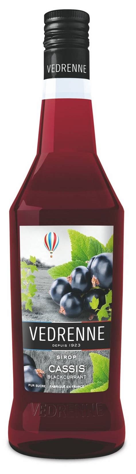 Сироп Vedrenne Черная смородина, 1 л - официальный дилер в России