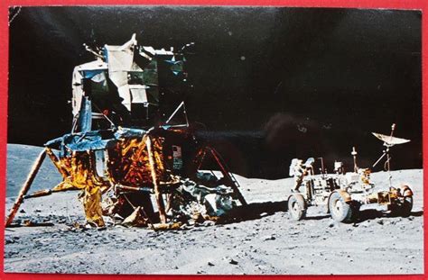 Apollo 16 Lunar Rover LM Vintage Postcard Moon Landing | Etsy