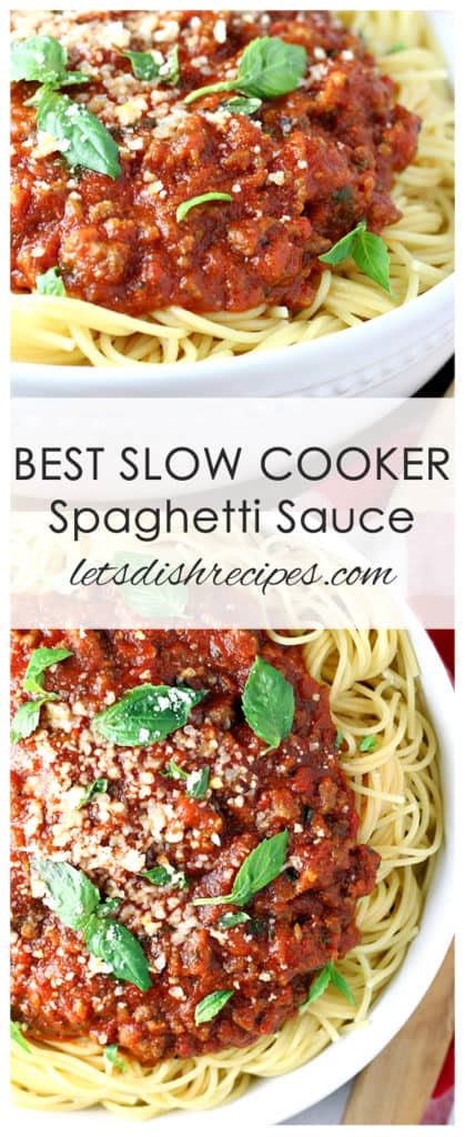 Best Slow Cooker Spaghetti Sauce Lets Dish Recipes