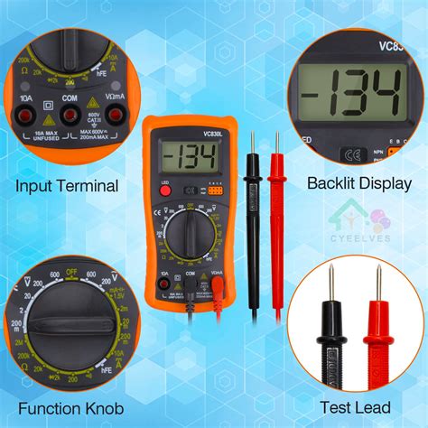 Mua Digital Multimeter Multimeter With AC DC Voltmeter Ohm Volt