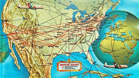 American Airlines Route Map