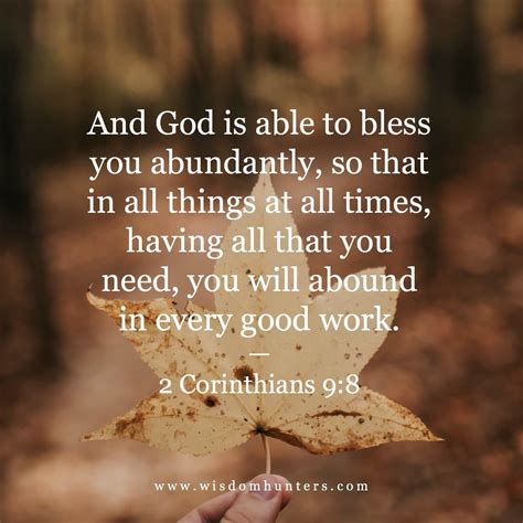 God Is Able Wisdom Hunters