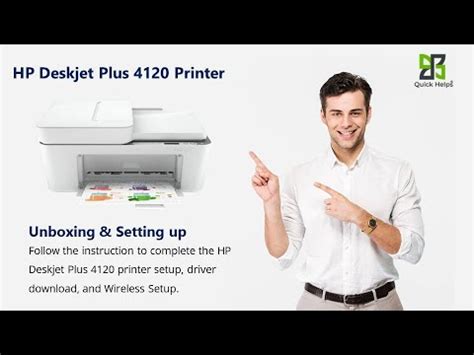 HP Deskjet Plus 4120 Printer Setup Unbox HP Deskjet Plus 4120 Printer