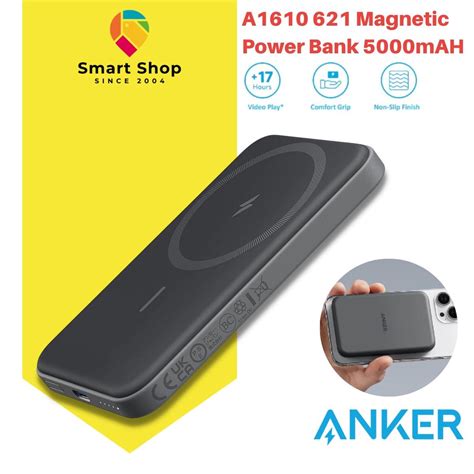 Anker A1610 621 Magnetic Battery MagGo 5000mAh Magnetic Wireless