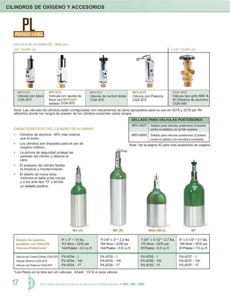 Ebso Catalogo Cilindros De Oxigeno Marca Luxfer Medical Pdf